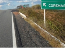 Rodovia que liga São J. da L. Tapada à Coremas